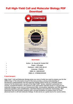 Full High-Yield Cell and Molecular Biology PDF