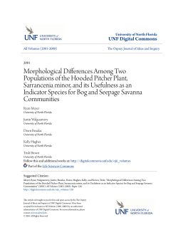 Morphological Differences Among Two Populations of the Hooded