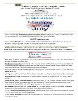 7/14 (Thurs.) 4 th of July Celebration