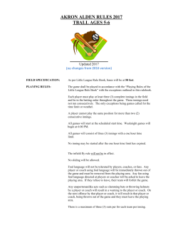 akron alden rules 2017 tball ages 5-6