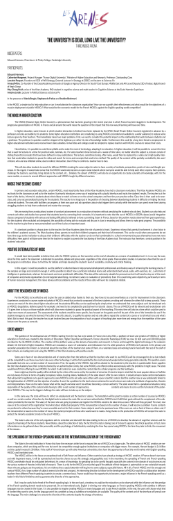 The university is dead, long live the university?