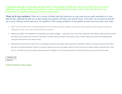 Garden Planner Plant Index