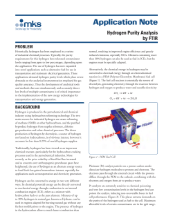 Hydrogen Purity Analysis by FTIR