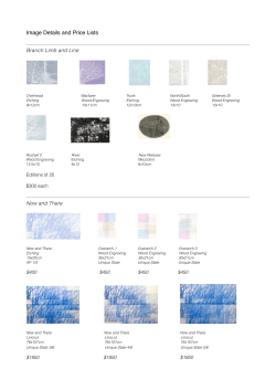 Image Information and Pricelists pages