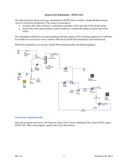 HYSYS v8.6 - Inside Mines