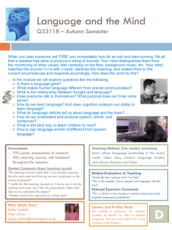 Q33118--Language in the Mind