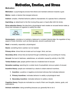 Motivation, Emotion, and Stress Key People