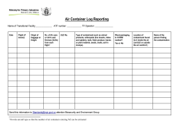 Air Container Log Reporting