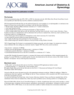 Preparing artwork for publication in AJOG