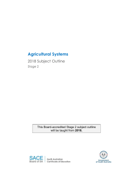 Stage 2 Agricultural Systems 2018