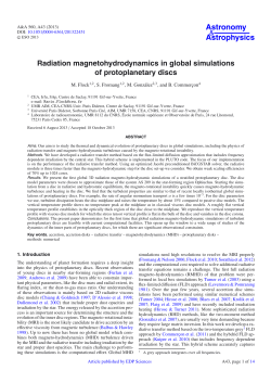 Radiation magnetohydrodynamics in global simulations of