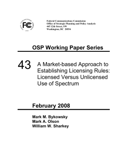 On Whether to Allocate Additional Spectrum to Unlicensed Use: