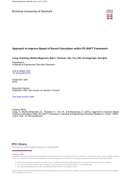 Approach to Improve Speed of Sound Calculation within