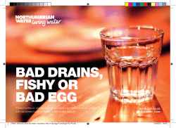 Bad drains, fishy or bad egg smells or tastes