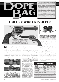 Colt Cowboy Revolver / Traditions Lightning Muzzleloader / Merkel