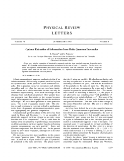 Optimal Extraction of Information from Finite