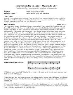 Prelude Hail to the Lord`s Anointed