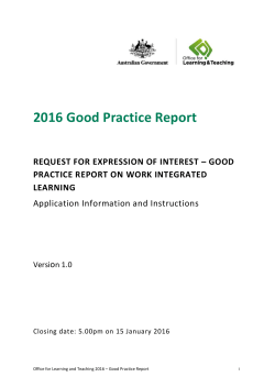2 2016 good practice report - Australian Collaborative Education