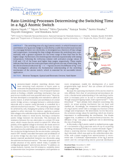 Rate-Limiting Processes Determining the Switching Time in a Ag2S