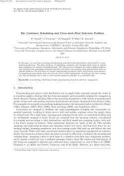 The Container Scheduling and Cross