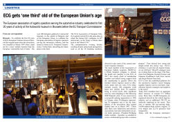 ECG gets `one third` old of the European Union`s age