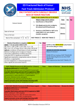 ED Fracture Neck of Femur