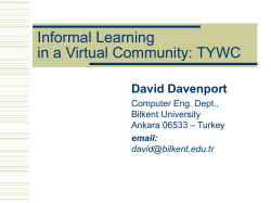 presentation slides - Bilkent University Computer Engineering