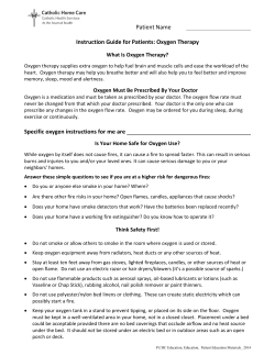 Oxygen Therapy Instruction Guide