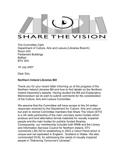 Northern Ireland Libraries Bill