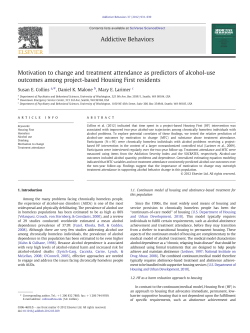 Motivation to change and treatment attendance as predictors of