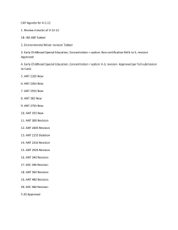 Course Revisions Form - University of Maine Farmington