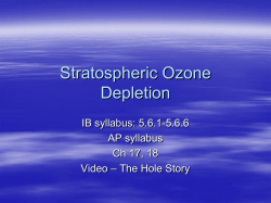Ozone Depletion
