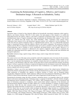 Examining the Relationships of Cognitive, Affective, and Conative