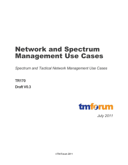 4. Use Case 3 – Dynamic Spectrum Management - Community