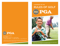 rules of golf - Findlay Area Golf Association