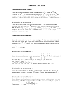 answer key - BEHS SAT Prep