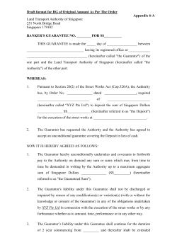 Land Transport Authority of Singapore 251 North Bridge Road