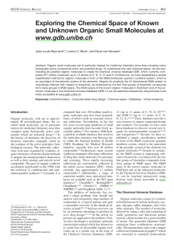 Exploring the Chemical Space of Known and Unknown Organic