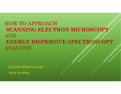 how to approach scanning electron microscopy and energy