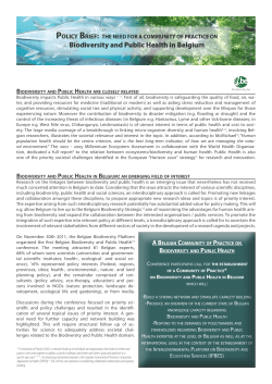 Federal Public Health - Belgian Biodiversity Platform