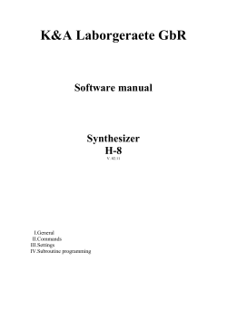 IV-1. Subroutine programming-examples - DNA/RNA