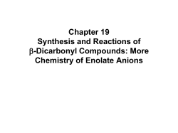 The Acetoacetic Ester Synthesis
