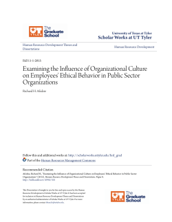 Examining the Influence of Organizational Culture on Employees