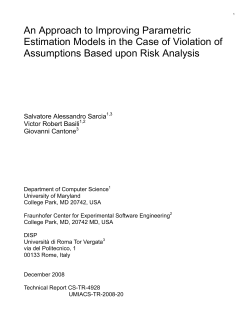 An Approach to Improving Parametric Estimation Models in the Case