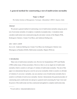 A general method for constructing a test of multivariate normality