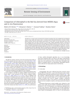 Comparison of chlorophyll in the Red Sea derived from MODIS
