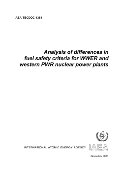 Analysis of differences in fuel safety criteria for