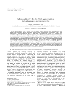 Radiomodulation by Hoechst 33258 against radiation