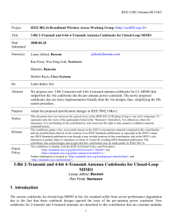 2. Newly Proposed 3-Bit 2-Transmit Antenna Codebook