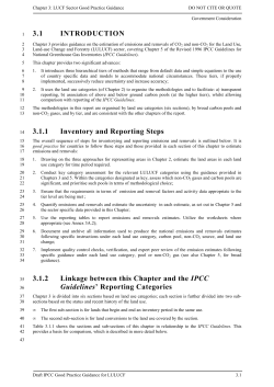 3.1 INTRODUCTION 3.1.1 Inventory and Reporting Steps 3.1